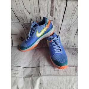 Nike Size 7Y US Youth Boys FN4398-400 Blue/Orange Running Shoes Sneakers-EUC BBQ